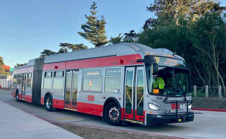 MUNI New Flyer Xcelsior XT60 7244